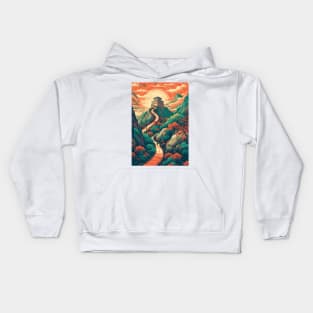 Great Wall of China Kids Hoodie